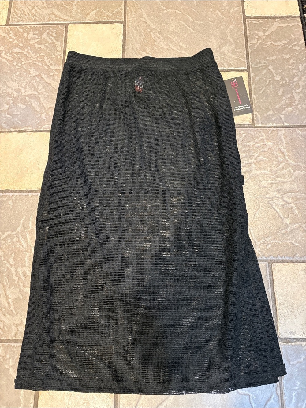 New, no boundaries black mesh, swim, cover-up skirt women’s